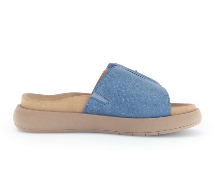 Gabor Damen  Pantolette Blau - Rauleder