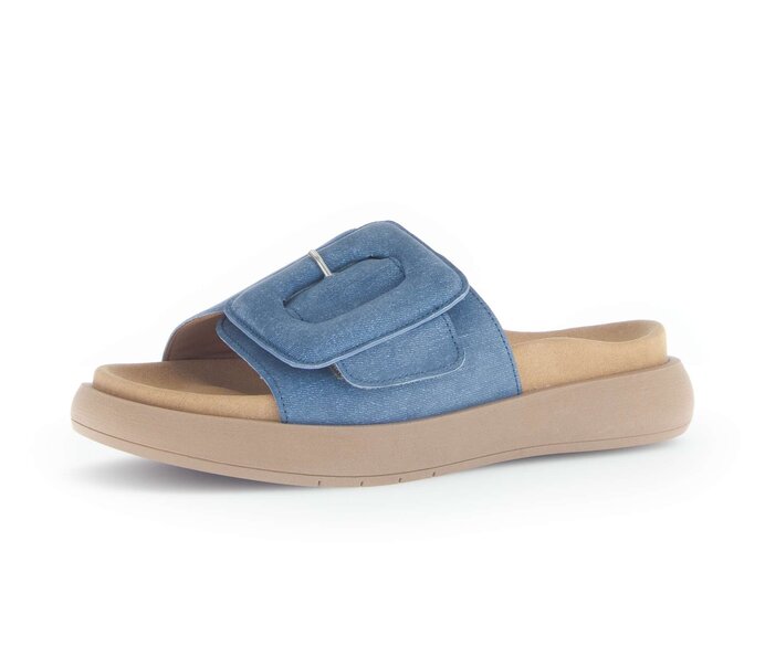 Gabor Damen  Pantolette Blau - Rauleder