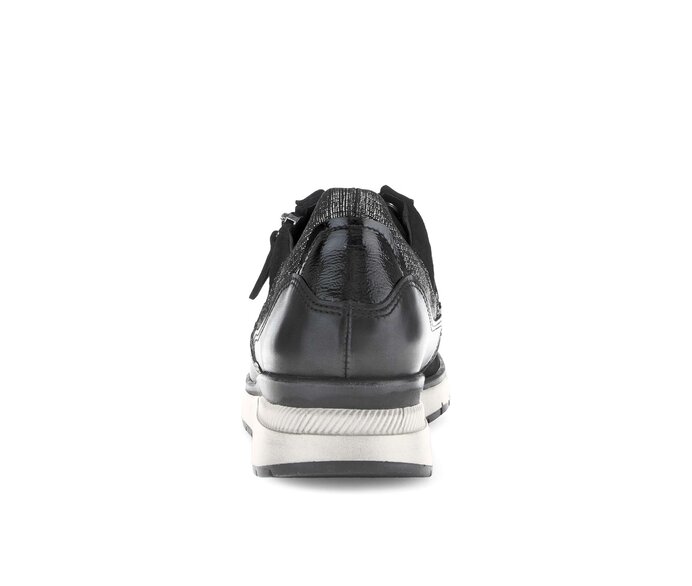 Gabor Damen  Sneaker Low Schwarz - Materialmix Leder/Lederimitat