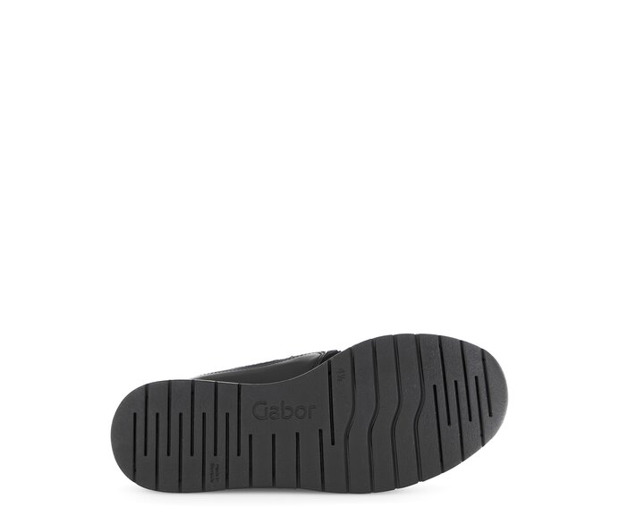 Gabor Damen  Sneaker Low Schwarz - Materialmix Leder/Lederimitat