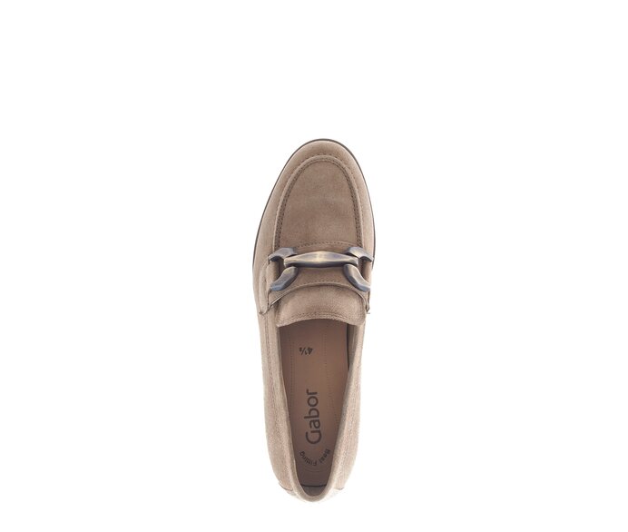 Gabor Damen  Loafer Bronze - Rauleder