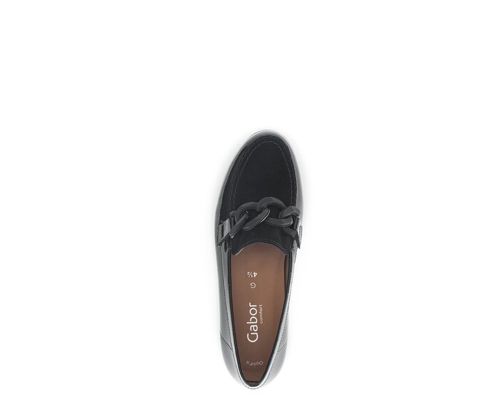 Gabor Damen  Slipper Schwarz - Lackleder
