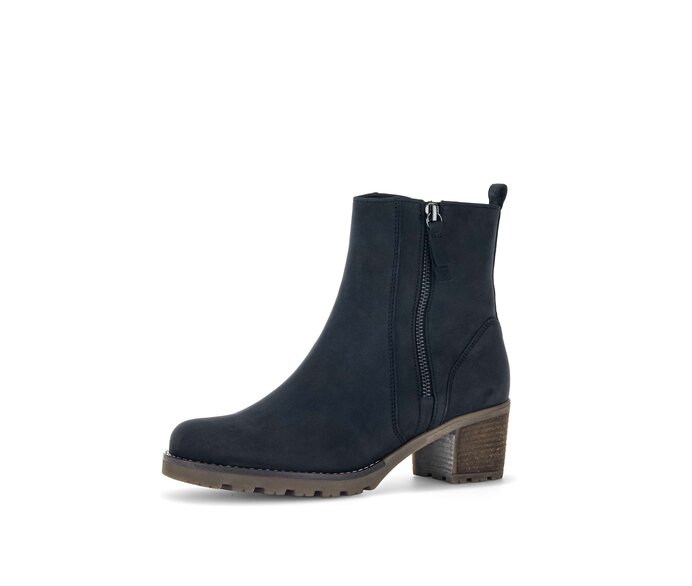 Gabor Damen  Sportliche Stiefelette Blau - Rauleder
