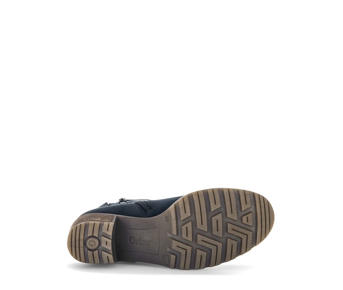 Gabor Damen  Sportliche Stiefelette Blau - Rauleder