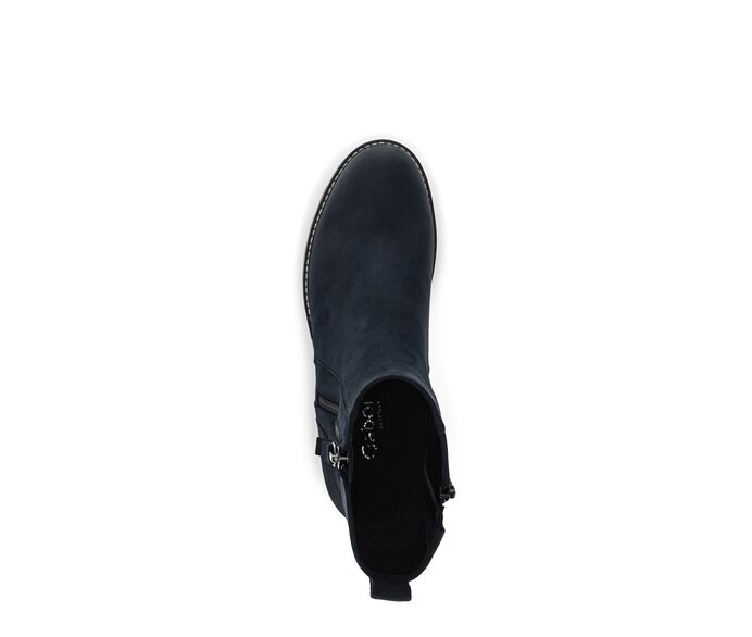 Gabor Damen  Sportliche Stiefelette Blau - Rauleder
