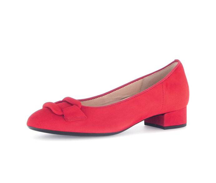 Gabor Damen  Eleganter Pumps Rot - Rauleder