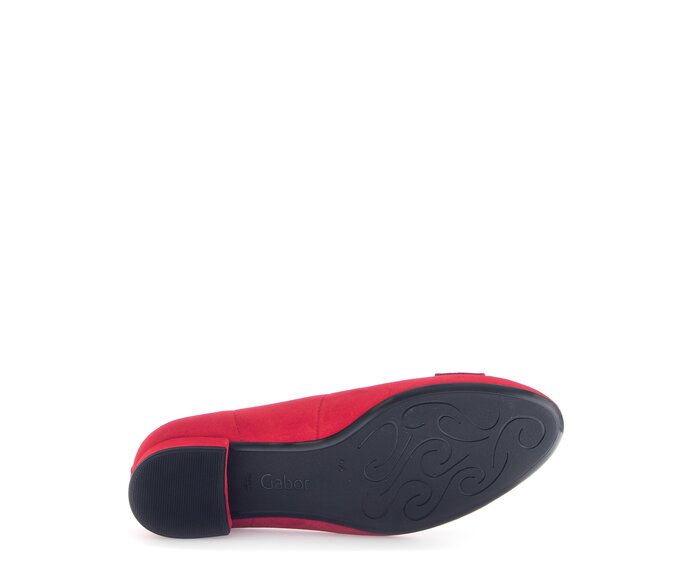 Gabor Damen  Eleganter Pumps Rot - Rauleder