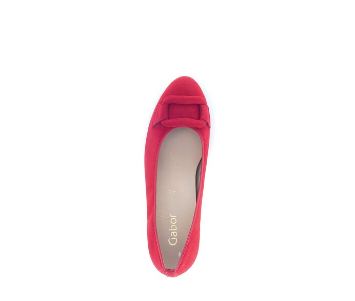 Gabor Damen  Eleganter Pumps Rot - Rauleder