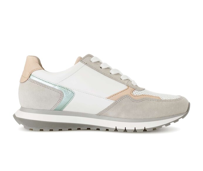 Gabor Damen  Sneaker Low Beige - Materialmix Leder