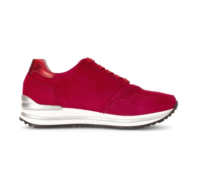 Gabor Damen  Sneaker Low Rot - Rauleder