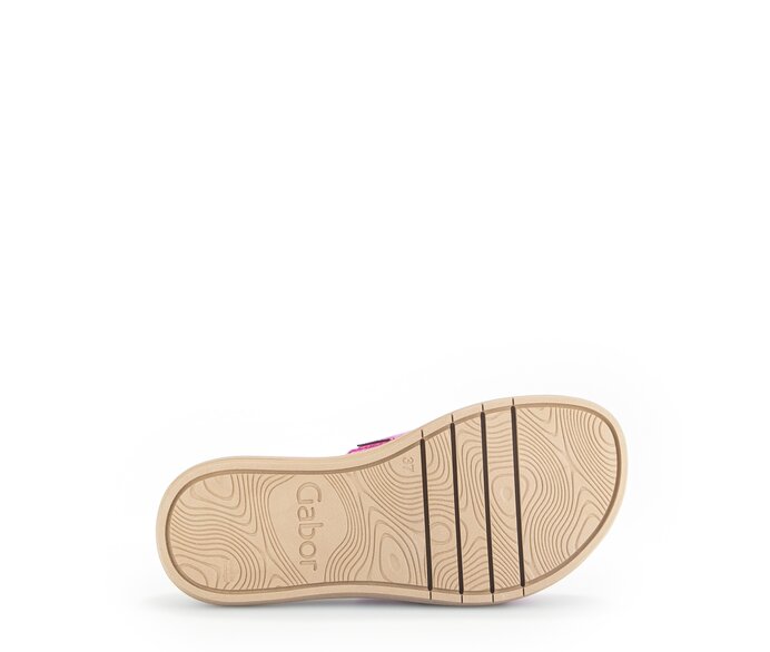 Gabor Damen  Pantolette Pink - Materialmix Leder