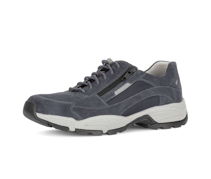 Pius Gabor Herren Sneaker Low Blau - Materialmix Leder/Textil