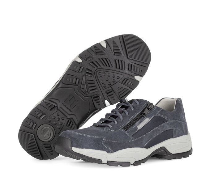 Pius Gabor Herren Sneaker Low Blau - Materialmix Leder/Textil