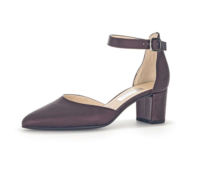Gabor Damen  Spangenpumps Rot - Effektleder