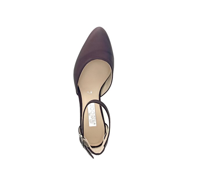 Gabor Damen  Spangenpumps Rot - Effektleder