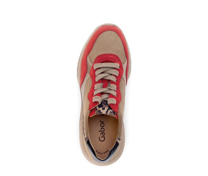 Gabor Damen  Sneaker Low Multicolour - Materialmix Leder