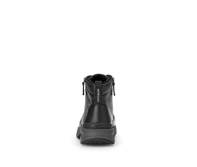Gabor Damen  Schnürstiefelette Schwarz - Glattleder