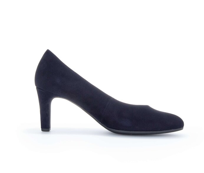 Gabor Damen  Eleganter Pumps Blau - Rauleder