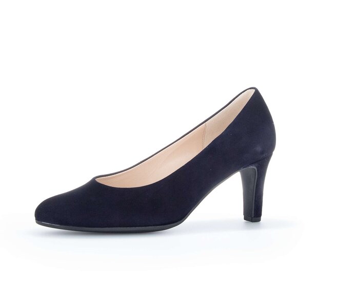 Gabor Damen  Eleganter Pumps Blau - Rauleder