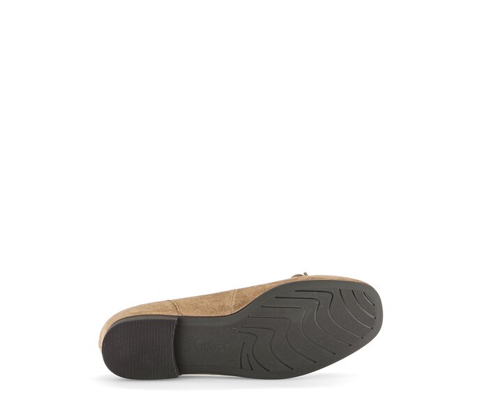 Gabor Damen  Eleganter Ballerina Braun - Rauleder