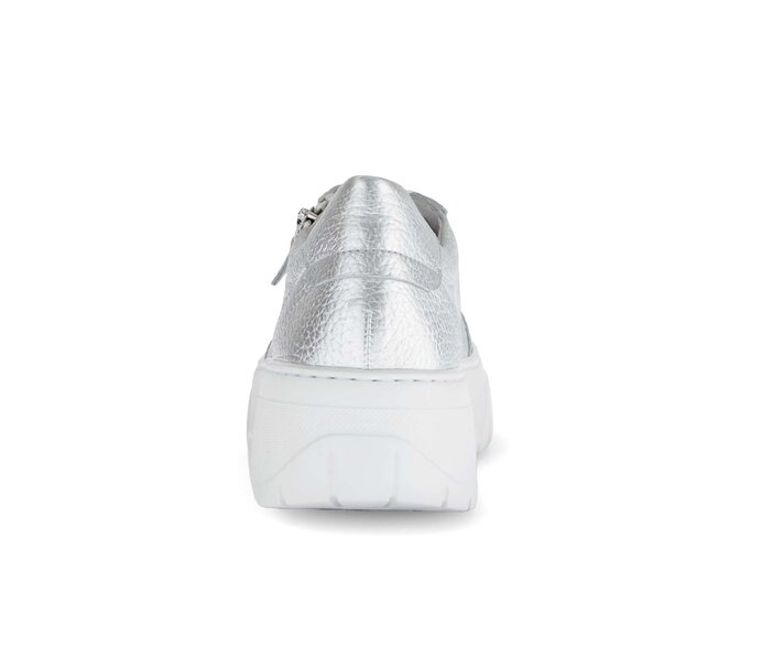 Gabor Damen  Sneaker Low Silber - Glattleder
