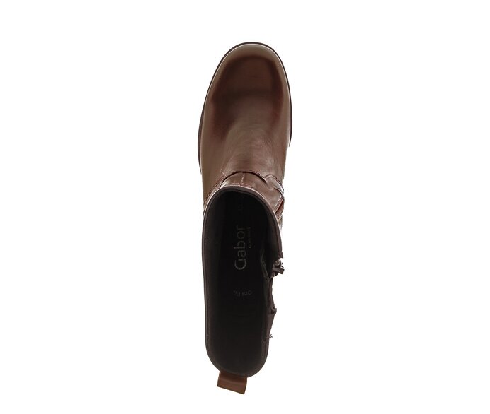 Gabor Damen  Plateau Stiefelette Braun - Glattleder