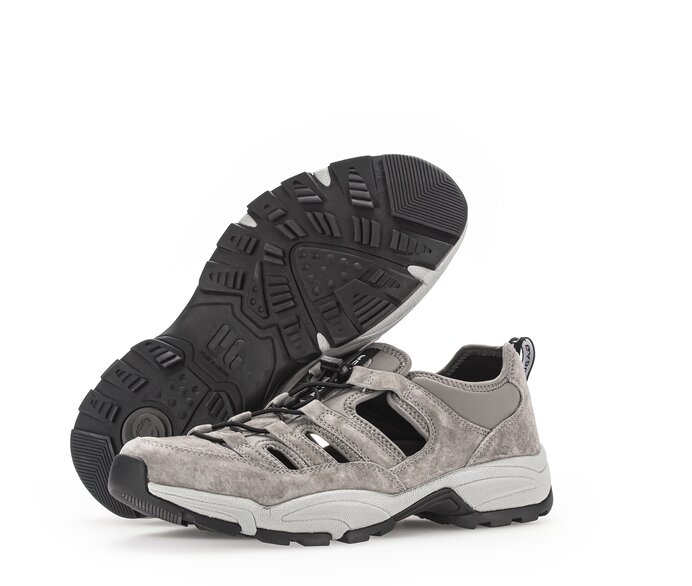 Pius Gabor Herren Sneaker Low Grau - Materialmix Leder/Textil