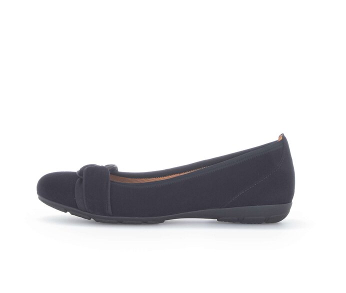 Gabor Damen Sportliche Ballerina Blau - Rauleder