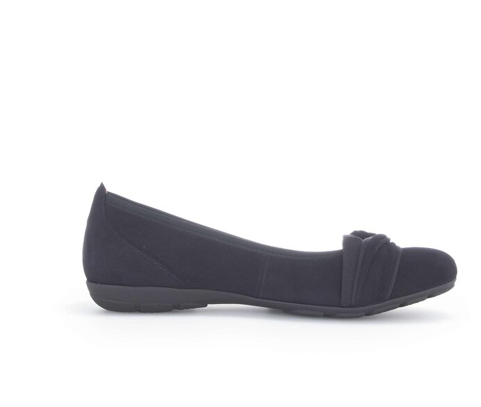 Gabor Damen  Sportliche Ballerina Blau - Rauleder