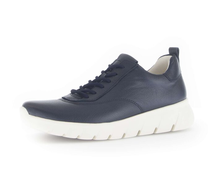 Gabor Damen  Sneaker Low Blau - Glattleder