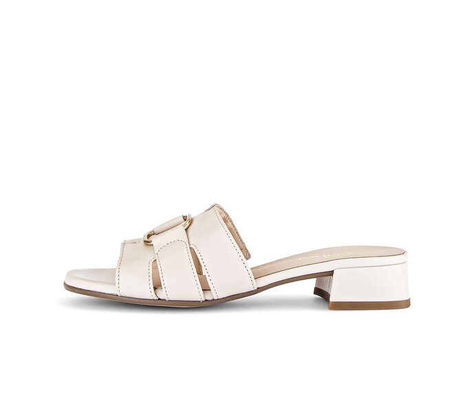 Gabor Damen Pantolette Beige - Glattleder