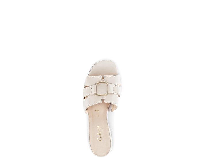 Gabor Damen  Pantolette Beige - Glattleder