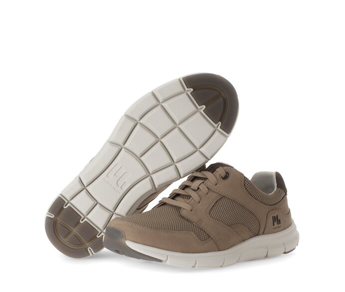 Pius Gabor Herren Sneaker Low Beige - Materialmix Leder/Textil