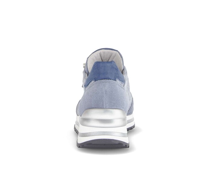 Gabor Damen  Sneaker Low Blau - Materialmix Leder