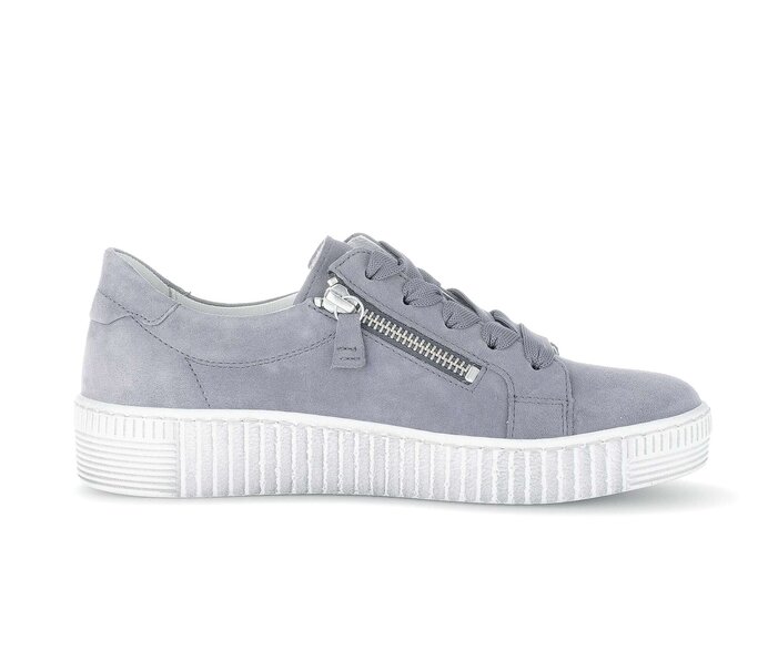 Gabor Damen  Sneaker Low Grau - Rauleder