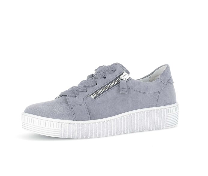 Gabor Damen  Sneaker Low Grau - Rauleder