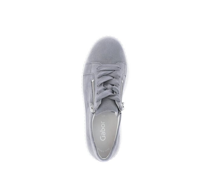 Gabor Damen  Sneaker Low Grau - Rauleder