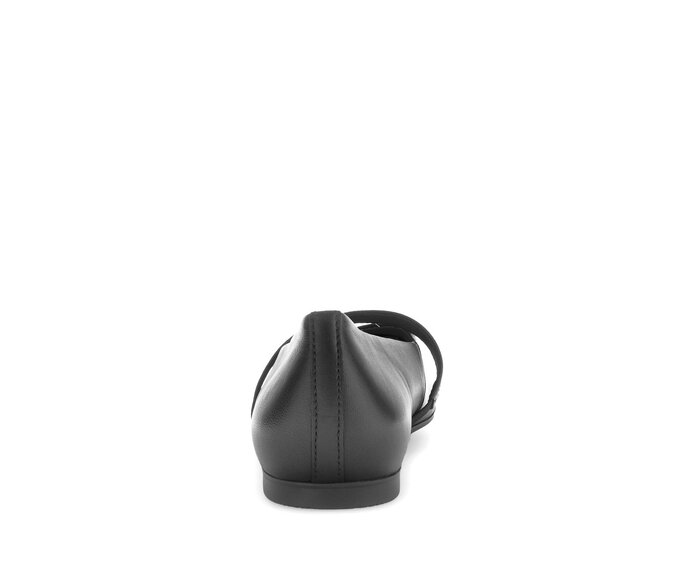 Gabor Damen  Eleganter Ballerina Schwarz - Glattleder