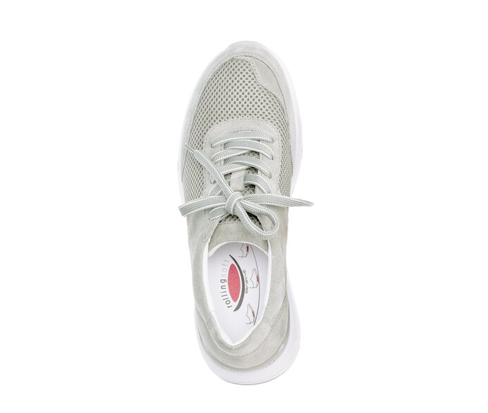 Gabor Damen  Sneaker Low Grün - Materialmix Leder/Lederimitat