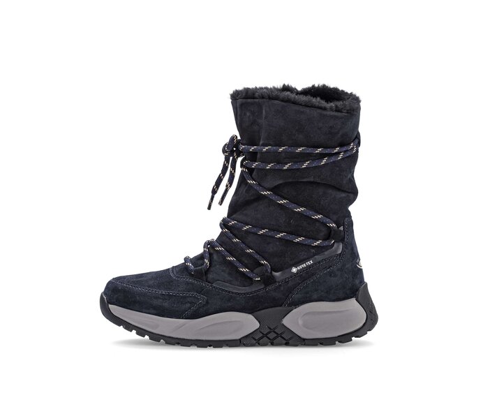 Gabor Damen Winterstiefelette Blau - Rauleder