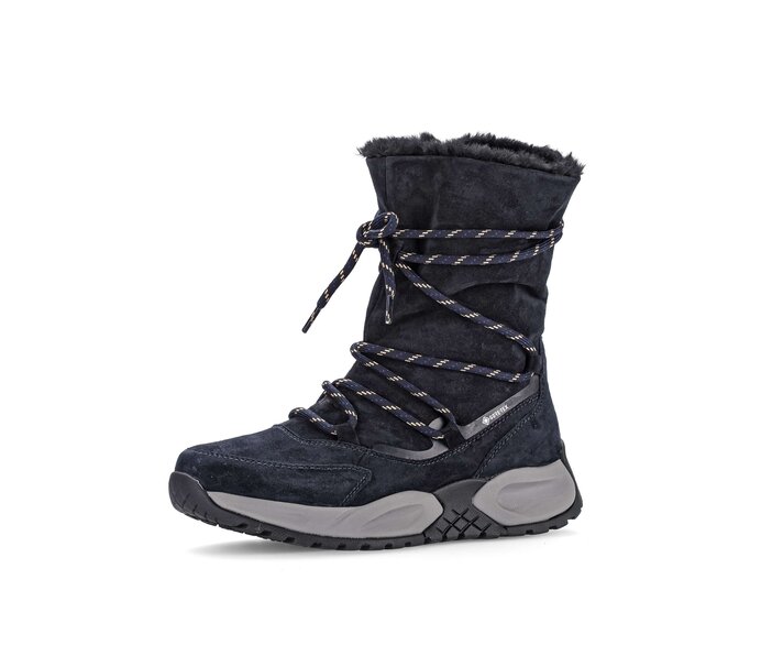 Gabor Damen  Winterstiefelette Blau - Rauleder