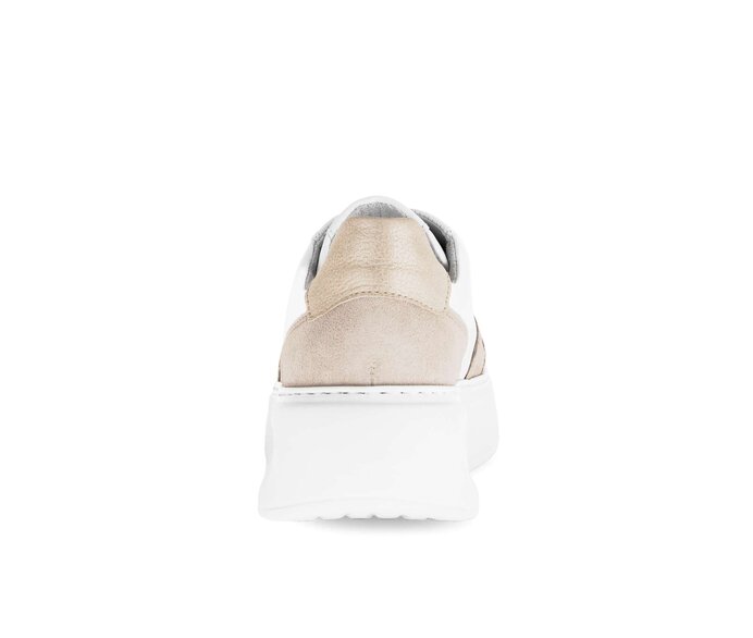 Gabor Damen  Sneaker Low Beige - Materialmix Leder