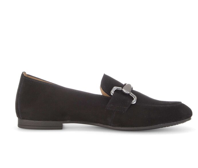 Gabor Damen  Slipper Schwarz - Rauleder