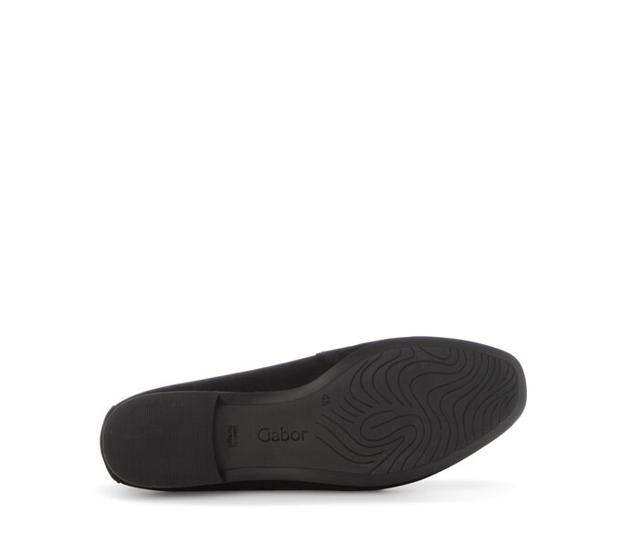 Gabor Damen  Slipper Schwarz - Rauleder