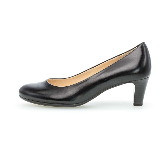 Gabor Damen Eleganter Pumps Schwarz - Glattleder