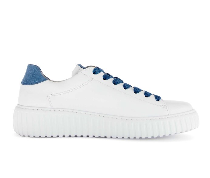 Gabor Damen  Sneaker Low Weiß - Materialmix Leder/Lederimitat
