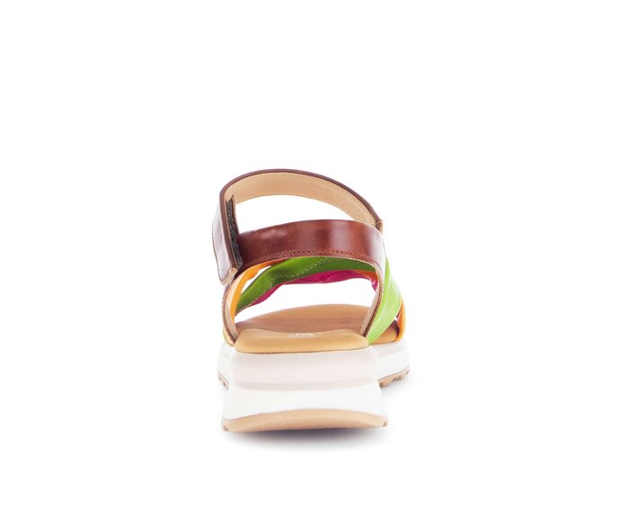 Gabor Damen  Riemchensandale Multicolour - Materialmix Leder