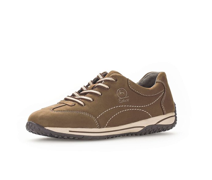 Gabor Damen  Sneaker Low Braun - Rauleder