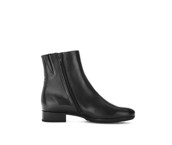 Gabor Damen  Sportliche Stiefelette Schwarz - Materialmix Leder
