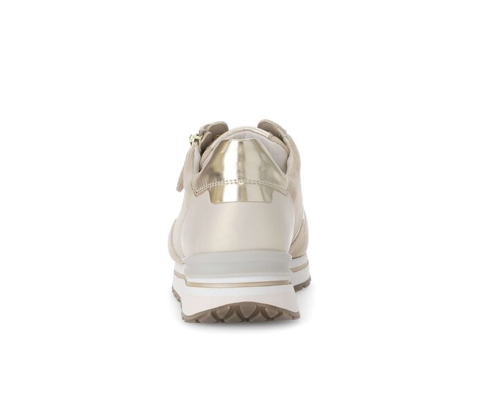 Gabor Damen  Sneaker Low Beige - Materialmix Leder